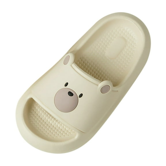 Wxirdiow Toddler Slippers Girl Kids Cloud Slides Boys Girls Shower Slippers Slip on Slide Sandals Non-slip Summer Beach Pool Shoes Khaki Size,1