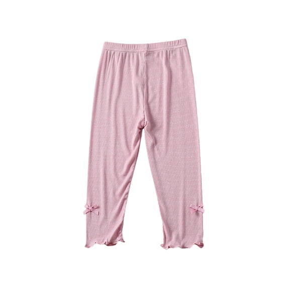 Wxirdiow Toddlers Skinny Leggings Girls Leggings with Pockets-Kids Soft High Waist Athletic Workout Dance Running Yoga Pants Pink Size,5-6 Years