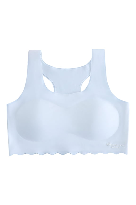 Tween Bras Girls Training Bras Seamless Teen Girls Sports Bras Adjustable Straps Tween Bra for Girl White Size,10-12 Years