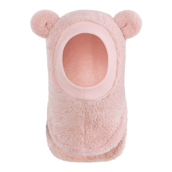 Wxirdrow Baby Beanie Cute Toddler Winter Hat /Winter Baby Warmth Adding CuteEared Hooded Windproof Hat Scarf Cap Pink,6-36 Months