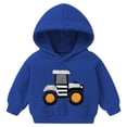 thumbnail image 1 of Wxirdrow Baby Long Sleeve Boys Girls Cotton Hooded Sweatshirt Blue,7-8 Years, 1 of 7
