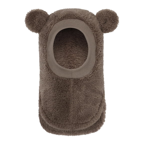 Wxirdrow Baby Newborn Hats /Winter Baby Warmth Adding CuteEared Hooded Windproof Hat Scarf Cap Coffee,6-36 Months