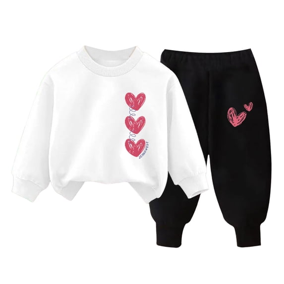 Wxirdrow Boys Long sleeve Cotton Soft 2-Piece Top and Pants Set, A, 1-2 ...