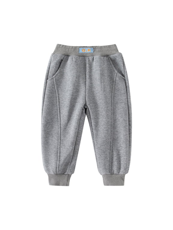 Kids Boys Sweatpants Boys' Fleece Sweatpants, Midweight Cotton/Poly Fleece Pants for Boys A,3-4 Years