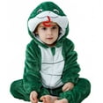 thumbnail image 1 of Wxolcjlv Baby Girls Hooded Jumpsuit Funny Animal Design Long Sleeve Climbing Suit Unsiex Soft Comfortable Flannel Romper,, 1 of 3
