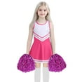 thumbnail image 1 of Wxolcjlv Big Girls Carnival Party Outfits Cheerleading Uniform 3Pc Dress with Accessory Sets, 1 of 6