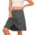 thumbnail image 1 of Wxolcjlv Big Girls School Uniform Skorts Solid Solor High Waisted Casual A Line Skirt, 1 of 3
