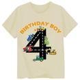 thumbnail image 1 of Wxolcjlv Boys 4Th Birthday Active Tee Casual Graphic Letter Print Short Sleeve T Shirt, Sizes 0-13, 1 of 1