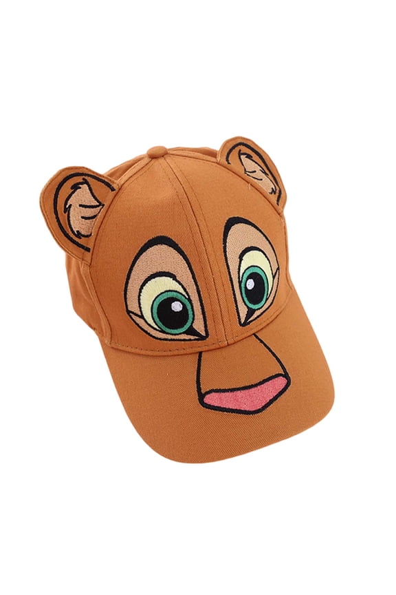 Boys Cartoon Lion Print Baseball Cap Casual Adjustable Uv Protection Sun Hat, Ages 2-8