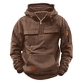 thumbnail image 1 of Wxolcjlv Boys Hooded Sweatshirt Long Sleeve Pullover Top with Multiple Pockets, Sizes 5-16, 1 of 7
