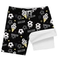 thumbnail image 1 of Wxolcjlv Boys Lightweight Swim Trunks Beach Shorts with Compression Liner Bathing Suit, Sizes 2-14, 1 of 4
