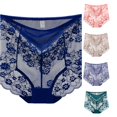 thumbnail image 1 of Wxolcjlv Floral Lace High Waist Panty Womens Sheer Breathable Undergarments, 1 of 4