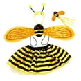 thumbnail image 1 of Wxolcjlv Girls Bee Dress Up Outfits Striped Tutu Skirt with Accessory 4Pc Sets for Performance, 1 of 2