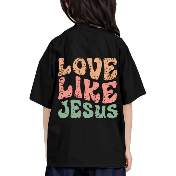 Wxolcjlv Girls Summer Sweet Tee Casual Lightweight Letter Print Short Sleeve T Shirt, Sizes 3-13