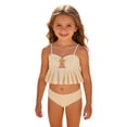 thumbnail image 1 of Wxolcjlv Girls Swimsuit Starfish Ruffle Beach Bikini Set 2 Piece Bathing Suits, Sizes 3-7, 1 of 9