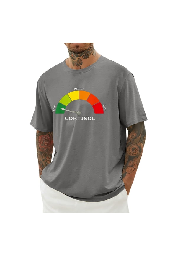 Graphic T-Shirt For Men's Fun Print Short Sleeve Crew Neck Tee Summer Casual Lightweight Daily Wear T Shirt,Size XS-6XL