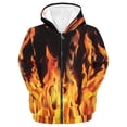 thumbnail image 1 of Wxolcjlv Infant Boys Zip Up Hoodie Fire Flame Print Long Sleeve Cool Sporty Hooded Jacket with pockets, Sizes 18M-7Y, 1 of 3