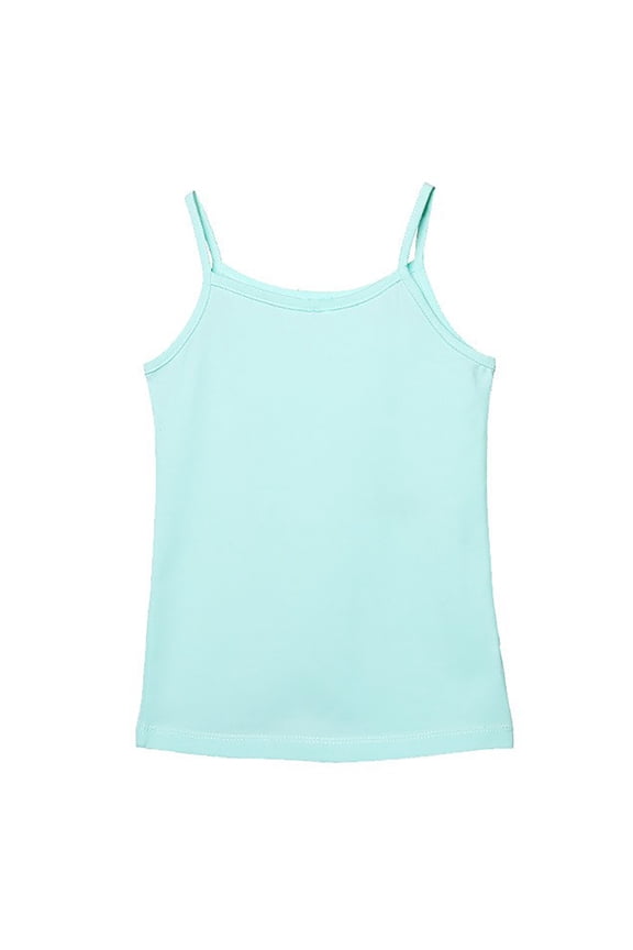Infant Girl's Tank Top Summer Stretchy Round Neck Camisole Undershirt Casual Comfortable Basic Tees,Sizes 18-24M