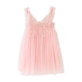 thumbnail image 1 of Wxolcjlv Infant Girls Princess Tutu Dress Butterfly Wing Lace Sleeveless Party Dresses, 1 of 5