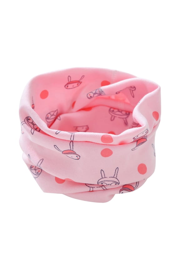 Kids Neck Gaiters Cartoon Printed Seamless Warm Windproof Face Cover Scarf Neck Warmer Toddler Warm Outdoor Cold Weather Neck Gaiter Face Scarves For Boys Girls,Pink