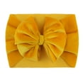 thumbnail image 1 of Wxolcjlv Kids Solid Velour Hairband Casual Soft Breathable Bowknot Princess Bandana, Ages 0-3, 1 of 1