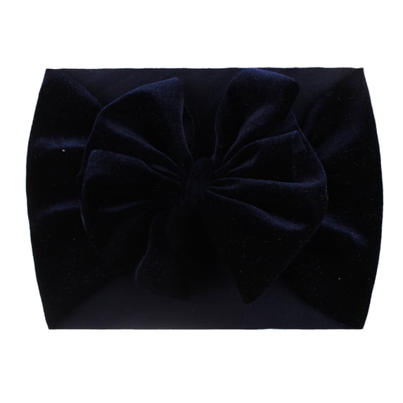Wxolcjlv Kids Solid Velour Hairband Casual Soft Breathable Bowknot Princess Bandana, Ages 0-3