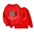 thumbnail image 1 of Wxolcjlv Little Girls Christmas Snowflake Print Crewneck Sweatshirt Warm Long Sleeve Pullover Top, Sizes 3-10, 1 of 5