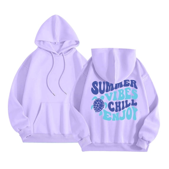 Wxolcjlv Little Girls Printed Hooded Sweatshirt Soft Long Sleeve Pullover Everyday Wear Top, Sizes 2-13