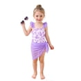 thumbnail image 1 of Wxolcjlv Little Girls Swimsuit Ruffle Seashell Print One-Piece Bathing Suit with Mesh Skirt, 1 of 5