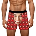 thumbnail image 1 of Wxolcjlv Men's Boxer Briefs Valentine's Day DIY Novelty Print Casual Underwear Comfortable Breathable Soft Stretch Trunks With Patterns, 1 of 8