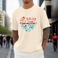 thumbnail image 1 of Wxolcjlv Men's T-Shirts Neurodiversity Awareness Graphic Printed Crewneck Short Sleeve Tee Tops Unisex Summer Casual Support T Shirts, 1 of 4