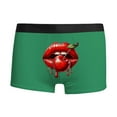 thumbnail image 1 of Wxolcjlv Mens Boxer Briefs Valentine's Day 3D Lip Graphic Trendy Breathable Personality Sexy Boxers Underwear Novelty Gift For Men, 1 of 4