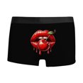 thumbnail image 1 of Wxolcjlv Mens Boxer Briefs Valentine's Day 3D Lip Graphic Trendy Breathable Personality Sexy Boxers Underwear Novelty Gift For Men, 1 of 4