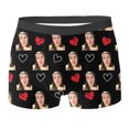 thumbnail image 1 of Wxolcjlv Mens Boxer Briefs Valentine's Day Diy Printing Custom Underwear With Face Custom Trendy Graphic Boxers Male Holiday Gifts Watermelon Red_2086516_1 L, 1 of 4