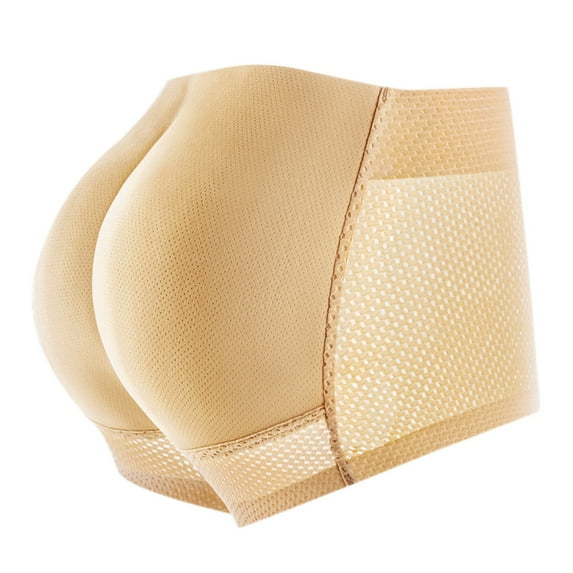 Wxolcjlv Mens Butt Padded Underwear Mesh Shapewear Breathable Lightweight Boxer Briefs With Butt Enhancing Pads For Men Beige L