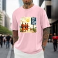 thumbnail image 1 of Wxolcjlv Mens T-Shirts Peace Walk Monk Graphic Printed Short Sleeve Tee Shirts Comfortable Stylish Summer Tee Tops, 1 of 3