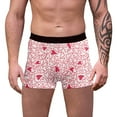 thumbnail image 1 of Wxolcjlv Mens Valentine's Day Boxers Briefs Fashion Casual Comfort Valentines Day Heart Printed Sweet Mid Waist Underwear For Men, 1 of 4