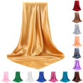 thumbnail image 1 of Wxolcjlv Silky Smooth Large Square Satin Scarf for Women Lightweight Portable Headscarf Wrap, 1 of 8