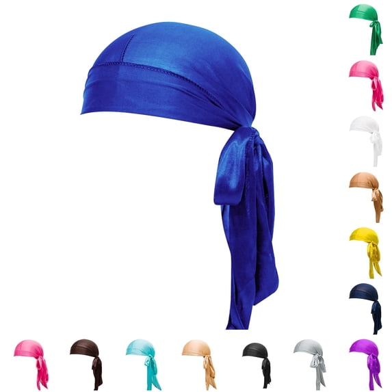Wxolcjlv Smooth Glossy Knotted Wrap for Women Head Scarf Headwrap