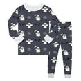 thumbnail image 1 of Wxolcjlv Toddler Boys Halloween Pajama Sets Long Sleeve Pants 2Pc Outfit With Ghost Pumpkin Print Unisex Kids Comfortable Sleepwear For Autumn Winter Holiday Partyï¼7 -8 Years, 1 of 4