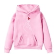 thumbnail image 1 of Wxolcjlv Toddler Boys Hooded Sweatshirts Long Sleeve Heart Print Casual Pullover Hoodie With Pocket Unisex Soft Comfortable Sweatshirt Loose Outerwear For Kids Boys Girls,3 -4 Years, 1 of 3