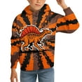 thumbnail image 1 of Wxolcjlv Toddler Boys Hoodies Fashion Casual Cartoon Dinosaur Printed Long Sleeve Tie Dye Pullover Sweatshirts Fall Winter Casual Comfortable Sports Hoodie Hoody,5 -6 Years, 1 of 6