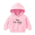 thumbnail image 1 of Wxolcjlv Toddler Boys Hoodies Sweatshirt Leisure Cartoon Bear Printed Long Sleeve Pullover Jacket Kids Girls Daily Use School Outdoor Activities Cute Fall Winter Hoody Sweatshirts,12 -18 Months, 1 of 8