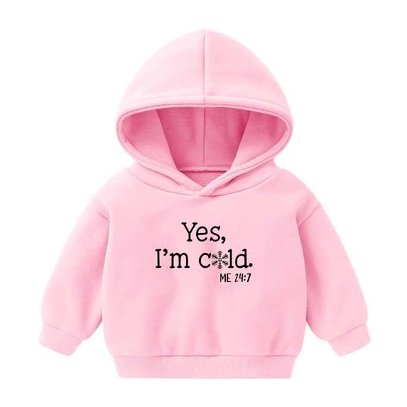 Wxolcjlv Toddler Boys Trendy Hooded Pullover Sweatshirt, Letter Graphic Long Sleeve Casual Top, Sizes 12M-6Y