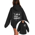 thumbnail image 1 of Wxolcjlv Toddler Girls Graphic Pullover Hoodie Cross Heart Print Long Sleeve Fall Winter Faith Sweatshirt with pockets, Sizes 1-13, 1 of 4