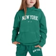 thumbnail image 1 of Wxolcjlv Toddler Girls Outfits Set For Casual Winter Wear Trendy Printed Hooded Sweatshirt Ensemble Sets,5 -6 Years, 1 of 4