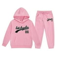thumbnail image 1 of Wxolcjlv Toddler Girls Outfits Set Winter Fleece Hoodie And Joggers Comfy Casual Kids Clothes With Stylish Print Sets,12 -13 Years, 1 of 3