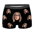 thumbnail image 1 of Wxolcjlv Valentines Mens Boxer Briefs Funny Diy Printed Valentine's Day Trunks Boyfriend Tredny Comfortable Customized Underwear Black_820693162_1 L, 1 of 4