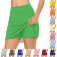 thumbnail image 1 of Wxolcjlv Women's Built‑In Shorts Skort High Waist Active Athletic Short Skirts, 1 of 6