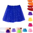 thumbnail image 1 of Wxolcjlv Women's Star Sequin Tulle Mini Skirt Elastic Waist Lightweight Party Skirts, 1 of 4